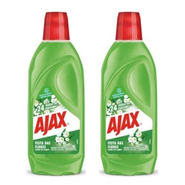 Imagem de Kit 2 Limpador Ajax Festa Das Flores - Flores Do Campo 500ml