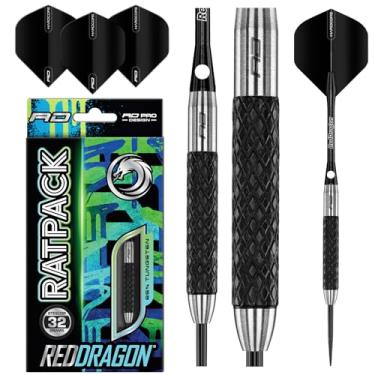 Imagem de Red Dragon Rat 1: 32 g - 85% Tungsten Steel Darts with Flights, Shafts, Wallet & Red Dragon Checkout Card