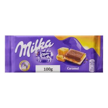 Imagem de Chocolate ao Leite com Caramelo Dourado Milka 100g