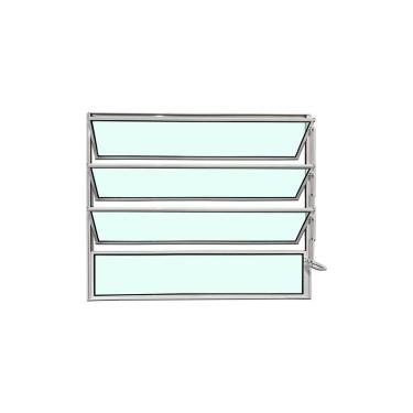 Imagem de Vitro Basculante Branco 80x100 Linha Esmeralda Vidro Liso