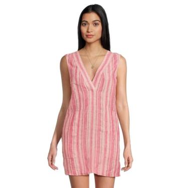 Imagem de Faherty Vestido feminino azul, Listras granita, P