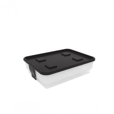 Imagem de Caixa Organizadora Simple Box 15l - Trânslúcida Branca