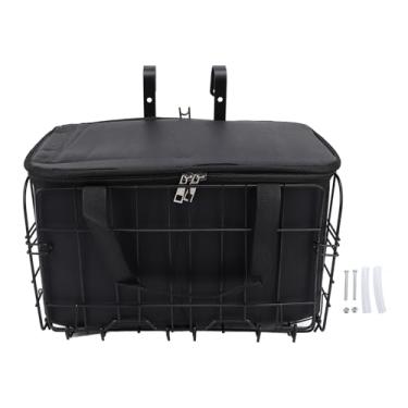 Imagem de ZAWELIYO Bicicleta de Bicicleta de Mountain Bike Cesto de Bicicleta de Bicicleta Frontal Com Saco de Revestimento Removível para Animais de Estimação Livros de Compras de Compras