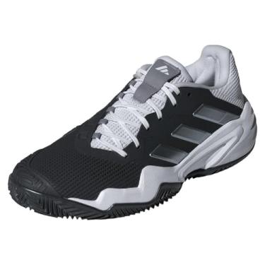 Imagem de adidas Barricade 13 Clay Court Tênis masculino, Preto/branco/cinza, 37