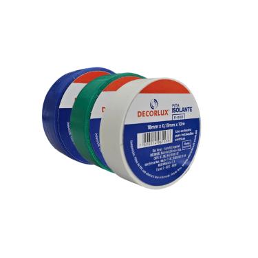 Imagem de Fita Isolante 18mm x 10 Mts – Decorlux | Verde Cod. FI-0106