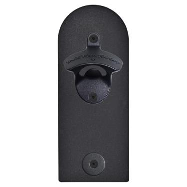 Imagem de Jumiok Abridor de garrafa de geladeira montado na parede abridor de cerveja magnético com captador de tampa para trailer