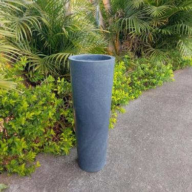 Imagem de Vaso polietileno para plantas decorativo coluna efeito marmorizado 68x25