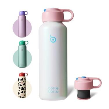 Imagem de BOTTLE BOTTLE Garrafa de água para bebidas carbonatadas garrafas isoladas de 590 ml para bebidas gaseificadas, mantém a carbonatação por mais tempo à prova de vazamento para escola de viagens