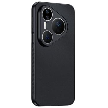 Imagem de HAOMRIYL Capa ultrafina para Huawei Pura 80 Ultra/80 Pro+/80 pro/80, capa de silicone à prova de choque com proteção de câmera, capa de couro macio, preta, 80 ultra