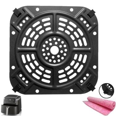 Imagem de Rhsaae Placa de fritadeira Air Fryer para Ninja 5QT AF141/5QT MAX AF142 Air Fryer Pro, bandeja de grelha atualizada bandeja de inserção de prateleira grade para fritadeira de ar Ninja 5QT