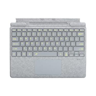 Imagem de Zoof Capa tipo para Microsoft Surface Pro 33.0 cm, compatível com Surface Pro 33.0 cm (11ª edição), Pro 11, Pro 10, Pro 9, Pro 8, Pro X, teclado Bluetooth fino portátil com touchpad, suporte de caneta