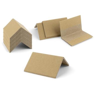 Imagem de Golden State Art Protetores De Borda Papelão 2X2X3" Para Remessa, Pacote Com 200 Unidades, Cantos Paletes Serviço Regular, Placas Angulares, Kraft Mudança, Marrom