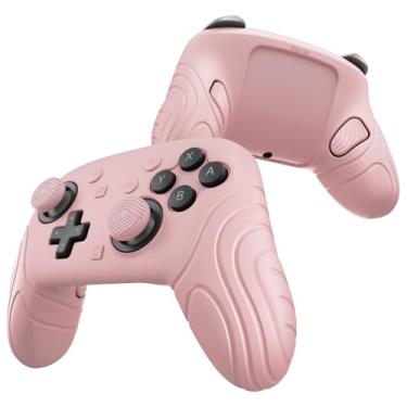 Imagem de PlayVital Capa de silicone para controle Nintendo Switch 2 Pro – Capa protetora edição Samurai para controle Switch 2 Pro com botões traseiros e punhos para polegar e adesivos - flores de cerejeira