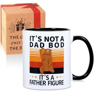 Imagem de Luka Tech - Caneca do Dia dos Pais, It's Not a Dad BOD, It's a Father Figure' Mug para o Dia dos Pais, Presentes para Homens/Ele, Presentes de Dia dos Pais da Filha/Filho. Aniversário