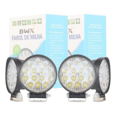 Imagem de Kit Com 4 Farol De Milha 42w 16 Leds 3000 lumens Para Carro Caminhão Ô