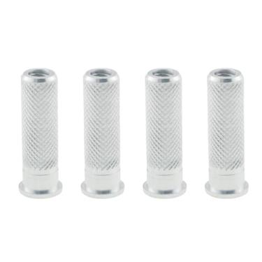 Imagem de DGHAOP 20 peças de substituição de inserções de base de tiro com arco comprimento 2,3 cm/0,91 em acessórios de arco de alumínio acessórios de caça substituíveis