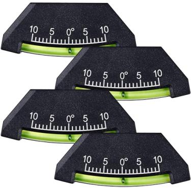 Imagem de Tellegloww 4 peças inclinômetro 3,54 x 1,38 x 0,39 polegadas sistema de nivelamento Rv Clinômetro para acessórios veículo off-road caminhão trailer trailer trailer ou barco