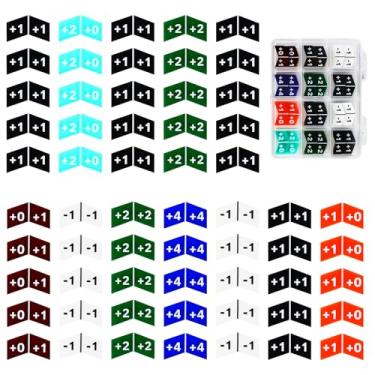 Imagem de FIGURESLAB 60PCS MTG Buff Abilities Counters Tokens with Box for Magic The Gatering, Colored Creature Stats or Loyalty Counters for MTG CCG TCG Card Gaming Accessories