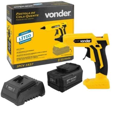 Imagem de Pistola De Cola Quente Ipcv 1837 Vonder 1 Bateria 2Ah Dwt