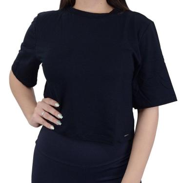 Imagem de Blusa Feminina Lunender New Cropped Preta - 0039-Feminino