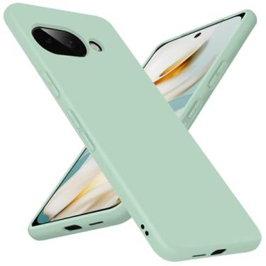 Imagem de Bastmei Capa projetada para Google Pixel 9a, [silicone TPU flexível + interior macio] Capas de telefone minimalistas, proteção de câmera à prova de choque antiarranhões leve fosca para Google Pixel 9a