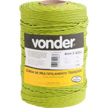 Imagem de Corda Multifilamento Trançada 12,0Mm 11,0Kg 111 Metros Verde