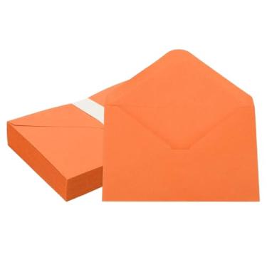 Imagem de PATIKIL Envelopes de convite de 15 x 10 cm, 50 unidades, envelopes para cartões comemorativos A6, envelopes com aba em V, capas de cartão para correspondência, casamento, aniversário, formatura