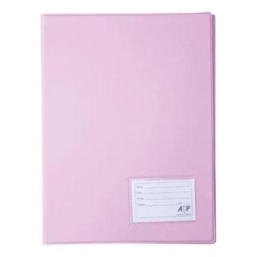 Imagem de Pasta Catalogo C 50 Plast Fino 0,06 E 4 Colchetes E Visor Rosa - Acp