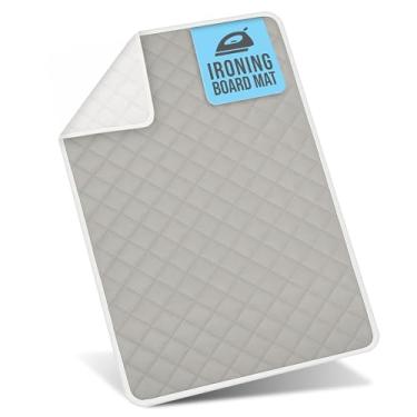 Imagem de HOLDN' STORAGE Tapete de passar roupa, tapete magnético para lavanderia, 72,4 cm x 44,5 cm, cinza, acolchoado, capa para máquina de lavar e secar, almofada de passar roupa