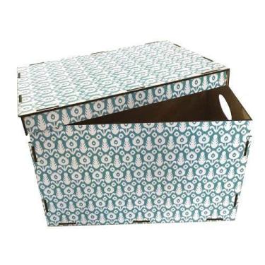 Imagem de Caixa Organizadora em MDF Com tampa 22,5x34x24,5cm Cia Laser