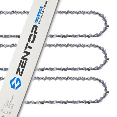 Imagem de ZENTOP Barra e correntes de motosserra de 35,5 cm, calibre 0,50 de 3/20.3 cm LP Pitch 50DL serve para Stihl MS170, MS180, MS180C, 009 L, 010, E 10, MSE 140 C, McCulloch, Remington e mais - S50