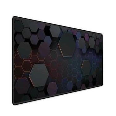 Imagem de Mouse Pad Gamer Speed Extra Grande Profissional 120x60  - Hexagonal Flutuante