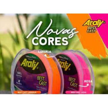 Imagem de Linha Araty Best Cast 0,40 mm 24,3 Lbs Rosa - Mazzaferro