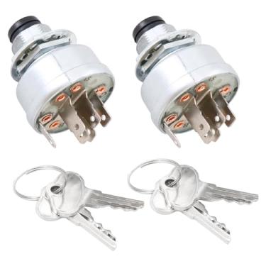 Imagem de Dokili Interruptor de ignição para John Deere Gator 4x2 4x4 6x4 SR95 Military CS CX TH TS TX RSX XUV RSX850i RSX860i XUV620i XUV625i XUV825i XUV850D Sport Turf E-Gator HPX com chaves e mosquetão