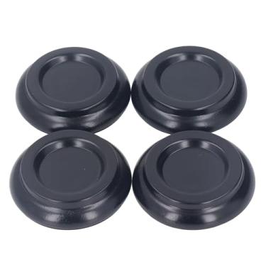 Imagem de WALFRONT 4pcs Beechwood Piano Caster Copo Protetor de Piso Não Deslizante para Cadeira de Canteiros de Camas de Pernas de Piano Com Almofadas Universais Eva -se para Absorção de Choque (Preto)