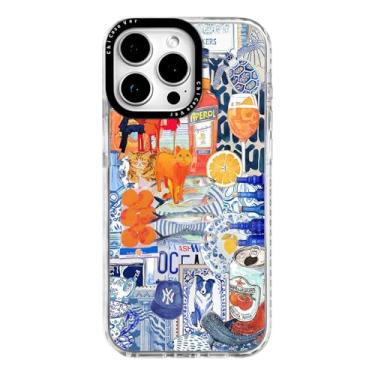 Imagem de ChiCaseVer Capa para iPhone 13 Pro Max, estampa de colagem retrô cultural com disco, TPU macio e bonito compatível com MagSafe, proteção contra quedas de nível militar e proteção de câmera para