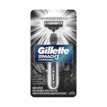 Imagem de Aparelho Barbear Gilette Mach3 Carbono - Gillette