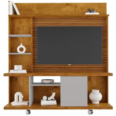 Imagem de Estante Home Tv 47 Pol 160 cm Taurus BECHARA, Naturalle Off White