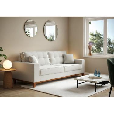 Imagem de Sofá Vitória 2,10m com 3 Lugares em Linho