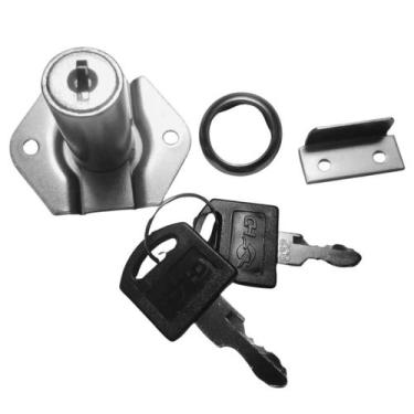 Imagem de Kit 50 Fechadura 22mm Porta Gaveta Armário Móveis C/2 Chaves - RENNA, 