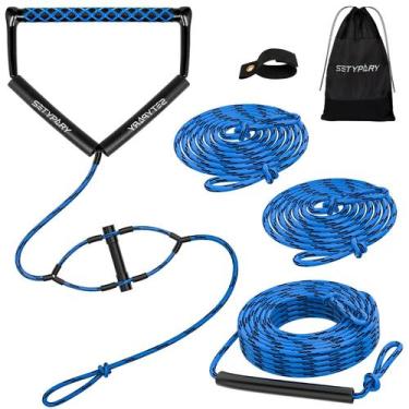 Imagem de Corda de wakeboard SETYPARY 75 pés com alça para esportes aquáticos