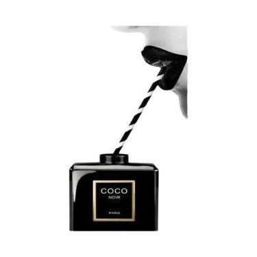 Imagem de Pôster De Perfume Coco Preto E Branco Arte De Parede Minimalista De Lu