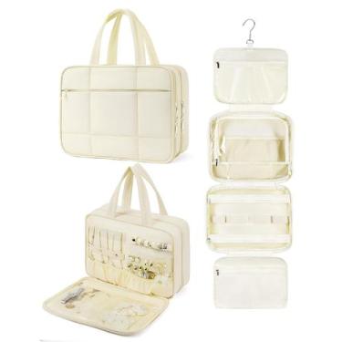 Imagem de Bolsa de higiene pessoal de viagem Telena Puffy com organizador de joi