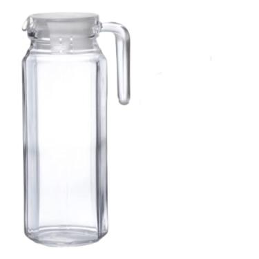 Imagem de Jarra de Vidro com Infusor para Bebidas, 1,5 Litros, Tampa Basculante, Transparente