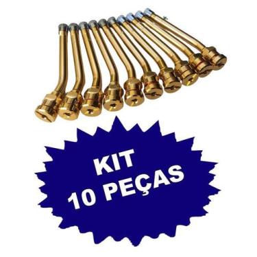 Imagem de Válvula P/ Pneu Sem Câmara Base Sextavada 34561313 /c10 Pçs - BREMEN