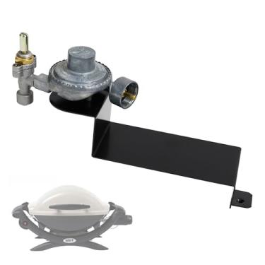 Imagem de Regulador de válvula 64865 para churrasqueiras a gás Weber Q2000 Weber série Q2200, substitui 53060001 54060301 396002 566001 566002 compatível com Weber q regulador regulador de válvula de