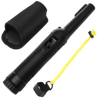 Imagem de Pinpointer, detector de metal, IP68, à prova d'água, haste de ponteiro de pino portátil com bolsa de armazenamento suspensa, detecção de 360°, tela LCD, alta precisão, 3 modos de alerta sonda