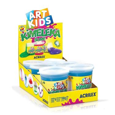 Imagem de Kimeleka Slime Art Kids 180g - Azul 559 - 6 Unidades - Acrilex