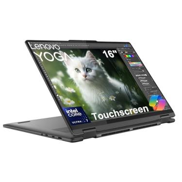 Imagem de Laptop Lenovo Yoga 7i 2 em 1 AI Business (tela sensível ao toque FHD de 16 polegadas, Intel Ultra 7 155U (Beat i7-1355U), 16 GB DDR5 RAM, SSD de 1 TB, Webcam IR FHD, impressão digital, Thunderbolt 4