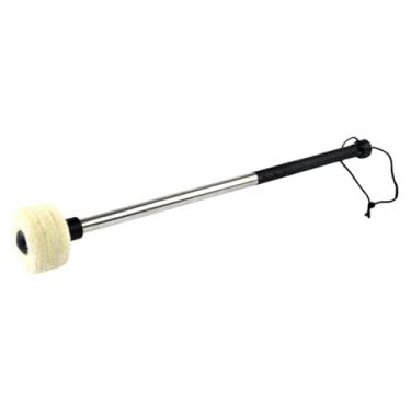Imagem de simhoa Baqueta para bumbo, acessório para instrumento de percussão, cabeça de feltragem de lã, baqueta forte e resistente para atividades ao ar livre solo